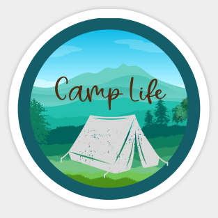 Camp Life Sticker